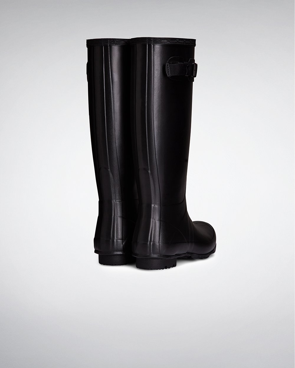 Women Hunter Norris Field Neoprene Lined | Tall Rain Boots Black | NZ-60327-KJUD